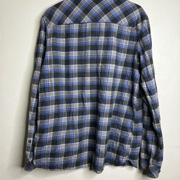 The north face long sleeve button down shirt men’s size large blue - Picture 2 of 7
